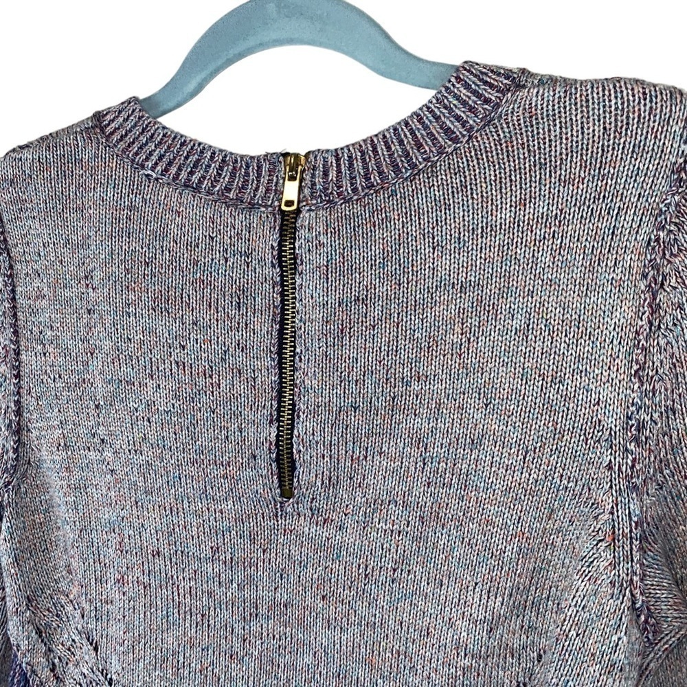 Moth Anthropologie Purple Knit Sweater XS Excellent Pre-owned Condition - Picture 4 of 8